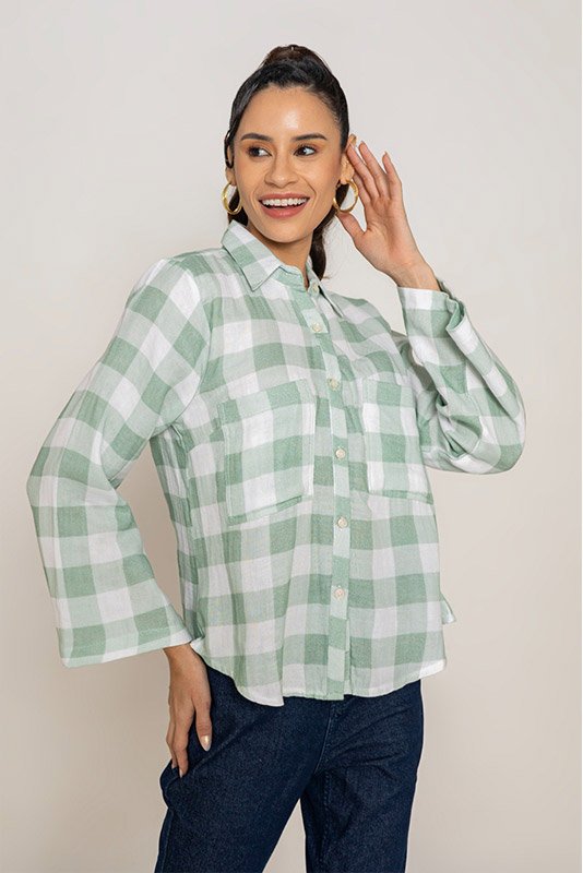 CHECKERED PRINT SHIRT