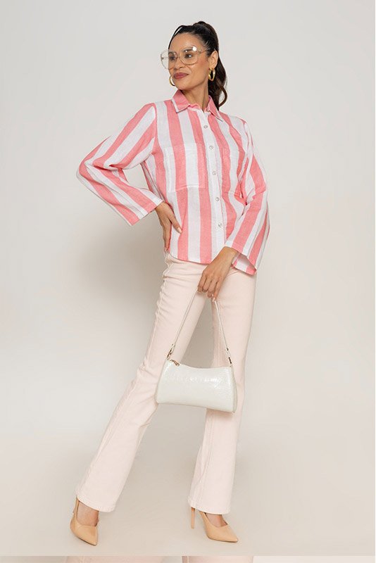 STRIPED PRINT SHIRT - Image 2