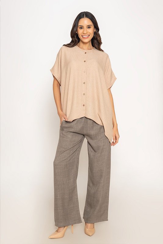 Oversized Linen-Blend Co-ord Set - Image 2