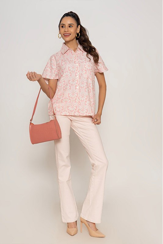 PRINTED SHORT SLEEVE SHIRT - Image 2